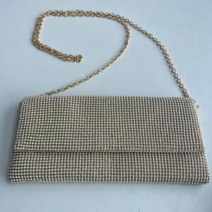 Jessica McClintock Iridescent Rhinestone Evening Bag